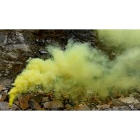 Rauchtopf Gelb mit Zündschnur, 90 sec, 5er Pack