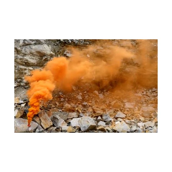 Rauchtopf Orange mit Zündschnur, 90 sec, 5er Pack - Vorbestellung