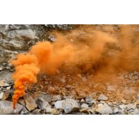 Rauchtopf Orange mit Zündschnur, 90 sec, 5er Pack -...
