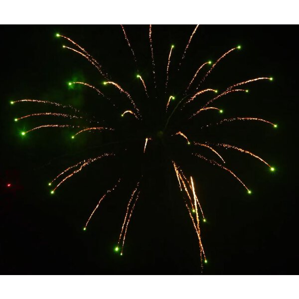 KB75-89 brocade crown to green w/red dahlia pistil - VORBESTELLUNG