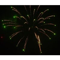 KB75-89 brocade crown to green w/red dahlia pistil -...