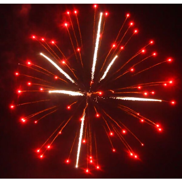 KB75-93 red chrys. w/silver palm pistil - VORBESTELLUNG