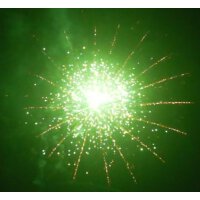 KB100-133 micro green strobe w/ brocade ring w/ dark red...