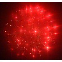 KB100-133 micro green strobe w/ brocade ring w/ dark red...